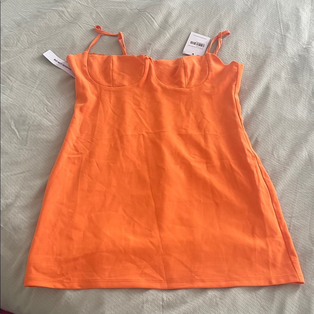 Orange Mini Dress